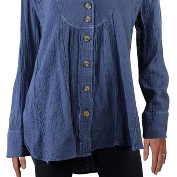 "SOLD" - FREE PEOPLE Button Down Top - Picture 7 of 7